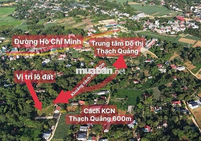 CHÍNH CHỦ CẦN BÁN LÔ ĐẤT GẦN KCN THẠCH QUẢNG GIÁ 182 TRIỆU