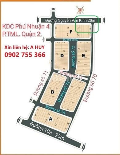 Nhượng đất Nền F20 Phú Nhuận đường Nguyễn Văn Kỉnh 