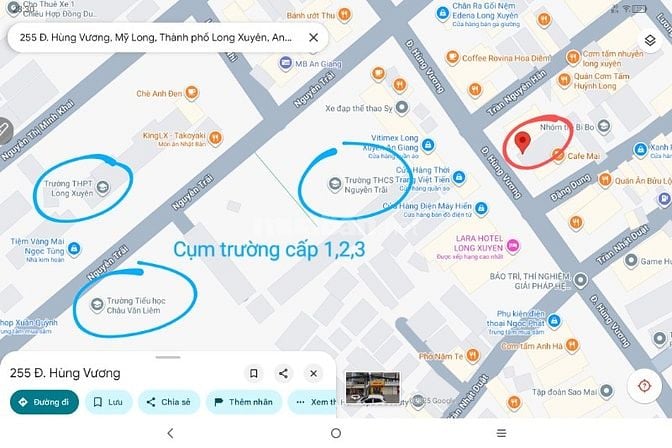 Chính chủ bán nhà 1 trệt 3 lầu, 6PN, mặt tiền Hùng Vương, Long Xuyên