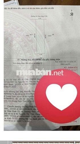 BÁN ĐẤT 148 m2 CÁCH TRUNG TÂM HỘI AN CHỈ 4km,