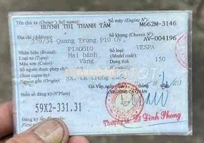 Vespa LX 150 - Biển số cute 331.31