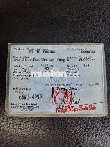 Attila Elizabeth bình xăng máy êm BS đẹp bình mới