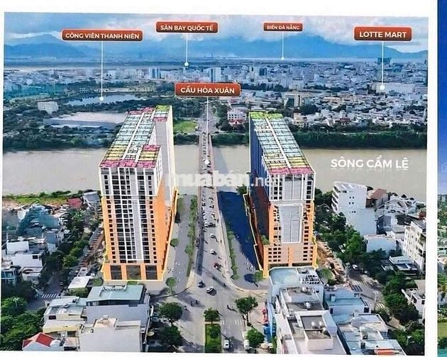 Sun Spana S20705, view pháo hoa, sông cẩm lệ, thành phố vị trí vàng