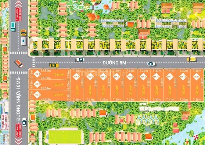 MẶT TIỀN ĐƯỜNG NHỰA 10M5, NGAY KDL ĐỒNG XANH ĐỒNG NGHỆ-PHÙ HỢP ĐẦU TƯ
