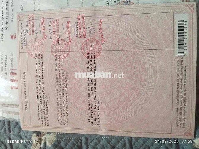 CHÍNH CHỦ CẦN BÁN LÔ ĐẤT ĐẸP TẠI PHÚ QUỐC