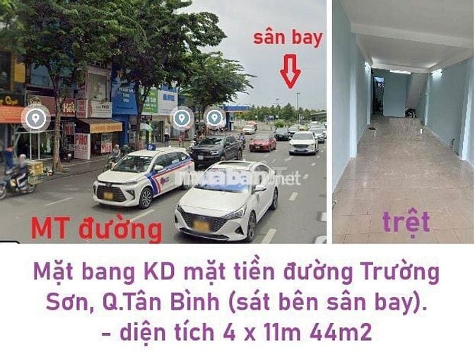 Mặt Bằng Kinh Doanh Mặt Tiền Sát Bên Sân Bay Tân Sơn Nhất 44m2