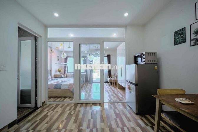 Cho thuê căn hộ 45 m2 1 phòng ngủ tách bếp khu An Thượng
