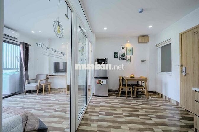 Cho thuê căn hộ 45 m2 1 phòng ngủ tách bếp khu An Thượng