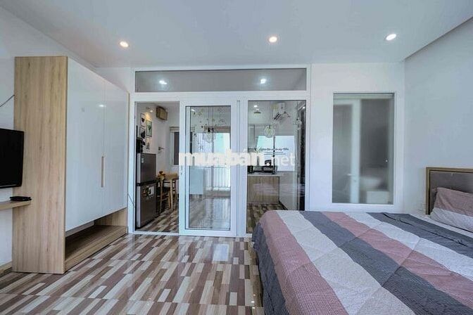Cho thuê căn hộ 45 m2 1 phòng ngủ tách bếp khu An Thượng