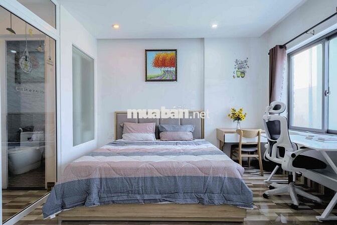 Cho thuê căn hộ 45 m2 1 phòng ngủ tách bếp khu An Thượng