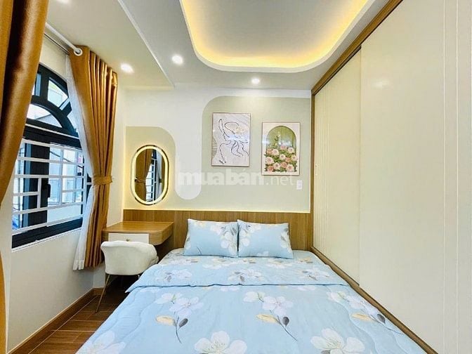 NHÀ XÂY MỚI 4 TẦNG-HẺM THÔNG BÀN CỜ