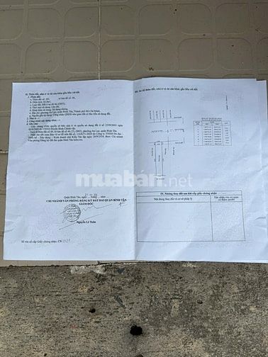 Bán đất mặt tiền Bùi Tư Toàn Quận Bình Tân, DT 4x21m, giá chỉ 6 tỷ