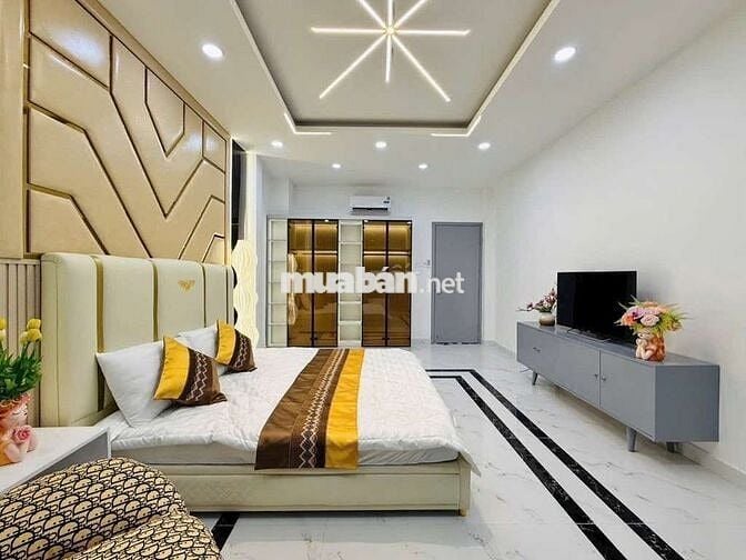 NHÀ 4TẦNG PHẠM VĂN CHIÊU,GÒ VẤP,4PN,XE HƠI NGỦ NHÀ,FULL NT,SÁT MT 12M