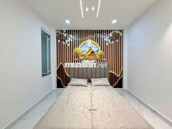NHÀ 4TẦNG PHẠM VĂN CHIÊU,GÒ VẤP,4PN,XE HƠI NGỦ NHÀ,FULL NT,SÁT MT 12M