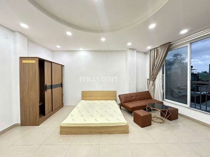Căn Hộ Studio 45M2 Ban Công Full Nội Thất Đ.Nơ Trang Long.QBT