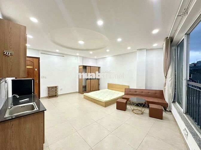 Căn Hộ Studio 45M2 Ban Công Full Nội Thất Đ.Nơ Trang Long.QBT