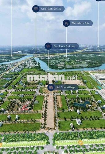Cần Bán Lô Đât Tại KDC Sài Gòn Village đường số 3 giá 2t150