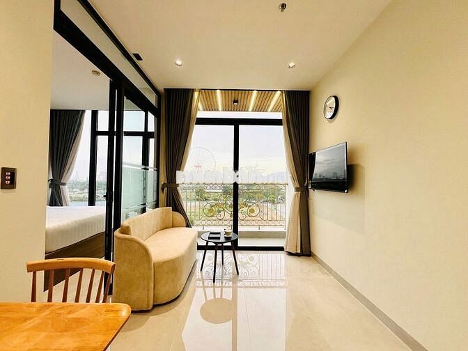 CĂN 1PN CAO CẤP FULL NỘI THẤT  BAN CÔNG VIEW TRƯỚC NGAY LOTTE