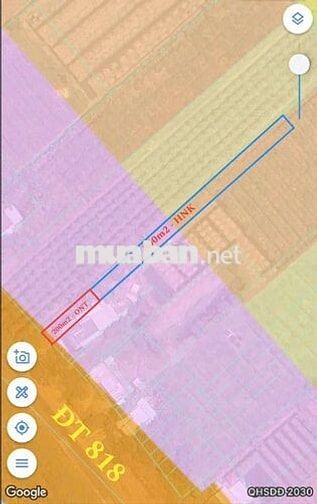 200THỔ CƯ +800VƯỜN ,MẶT TIỀN ĐƯỜNG TỈNH 818 , THỦ THỪA LONG AN