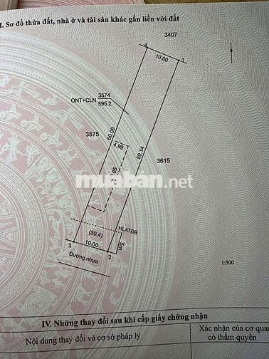 Cần ra gấp lô đất sát cụm KCN bình dương. Tổng Dt 595m2 . (10*59)