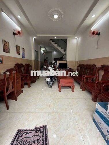 Cho thuê nhà Dt , 4/14 Đúc  3 lầu liên khu 4_5 Bình Hòa b Bình Tân .