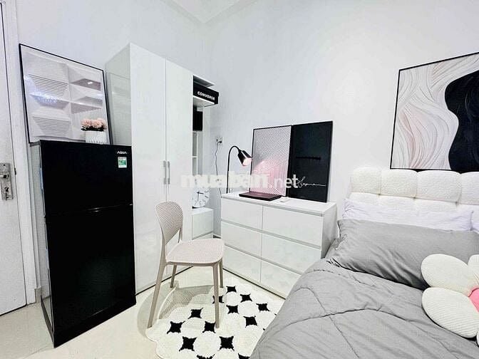 CHO THUÊ PHÒNG STUDIO FULL NỘI THẤT NGAY KHU LÊ VĂN SỸ