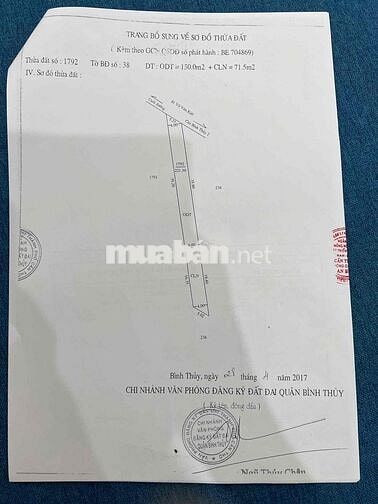 Bán đất mặt tiền đường Võ Văn Kiệt, có giấy phép XD