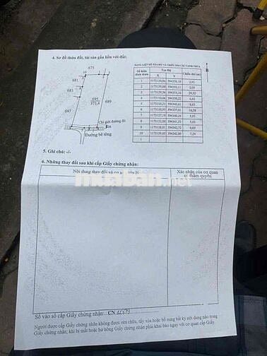 Chính Chủ Cần Bán lô đất Thổ Cư . DT 13X28 ) 373m