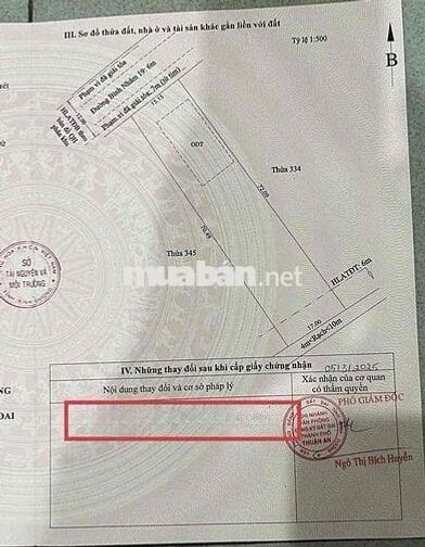 BÁN ĐẤT MẶT TIỀN BÌNH NHÂM 19 THUẬN AN BÌNH DƯƠNG