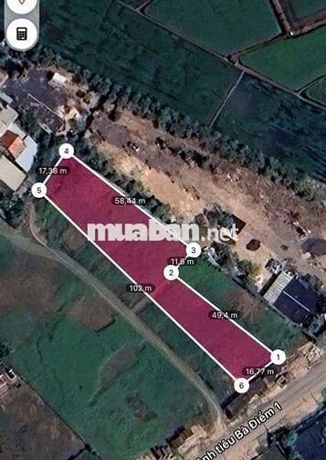 Cần bán đất MT đường kinh tiêu Bà Điễm DT 30x65 MT Đường nhưa 20m
