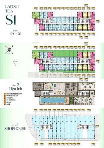 Giỏ hàng Spana ngày càng nóng trở lại,1 căn góc 2pn view sông mát mẻ.