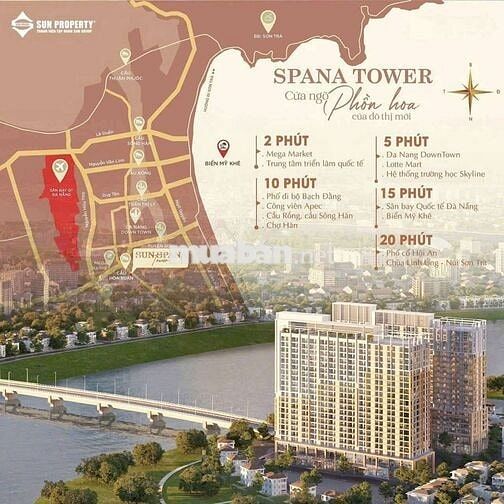 Giỏ hàng Spana ngày càng nóng trở lại,1 căn góc 2pn view sông mát mẻ.