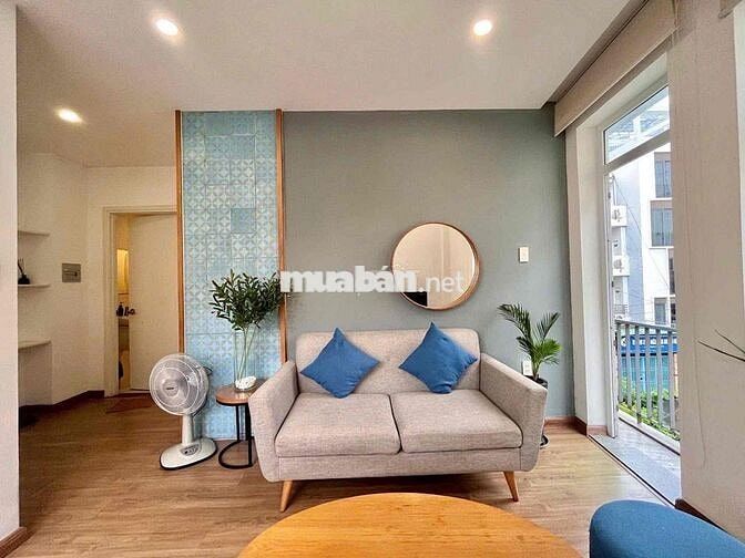 1 Phòng Ngủ Tách Bếp, Mặt Tiền Nguyễn Cửu Vân, Hầm Xe Thang Máy,