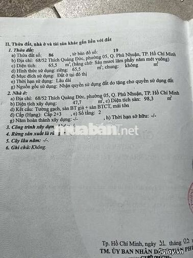Bán Nhà ở nhà đẹp khu trung tâm, Phú Nhuận, Tại Thích Quảng Đức