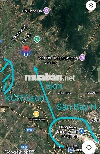 Chỉ 1.2x tỷ lô đất full thổ cư Kim Anh Hà Nôi Gần Nôi Bài