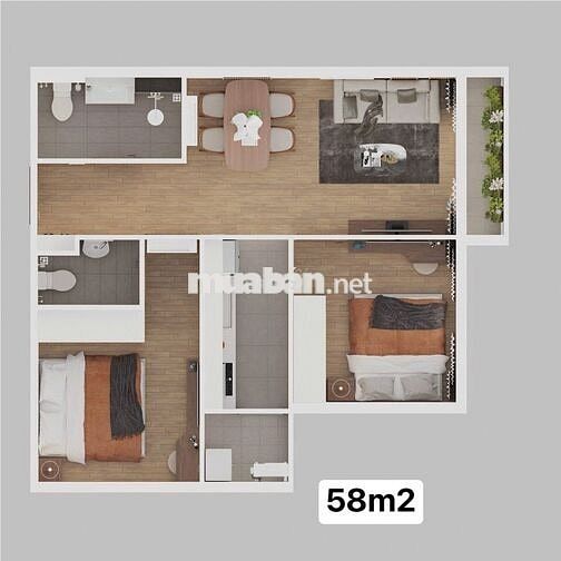 Căn Hộ 35m2 1PN SolRise Nhơn Phú 2