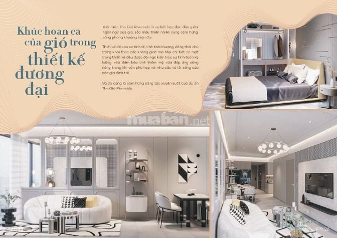 Hot! BOOKING căn hộ The Gió Riverside 2PN - 2WC 65m2 chỉ với 50tr/căn