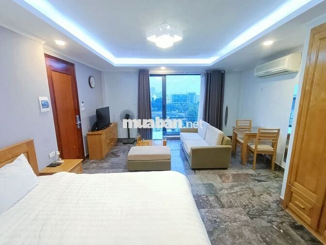 CĂN HỘ 40M2 FULL ĐỒ CAO CẤP,CÓ CỬA SỔ TO VIEW HỒ THỦ LỆ KHU KIM MÃ