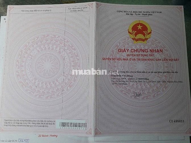 Bán đất DT 2749 m2 mặt tiền đường 711 ấp Vân Hàn, xã Trung Lập Thượng