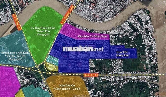 Nền đường A2 Gần trường ngôi sao KDC Hưng Phú chưa qua tỷ
