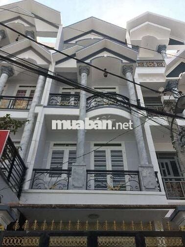 BÁN NHÀ 4 TẦNG - ĐƯỜNG SỐ 10 - DT. 4 x 18 - GIÁ 5.3TỶ, ĐƯỜNG 6M THÔNG.