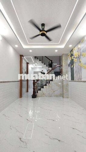 BÁN NHÀ 4 TẦNG - ĐƯỜNG SỐ 10 - DT. 4 x 18 - GIÁ 5.3TỶ, ĐƯỜNG 6M THÔNG.