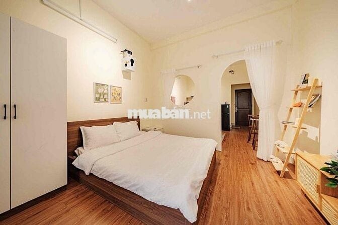 1PN/STUDIO BAN CÔNG QUẬN 1 MÁY GIẶT RIÊNG, TÁCH BẾP, GẦN HỒ CON RÙA
