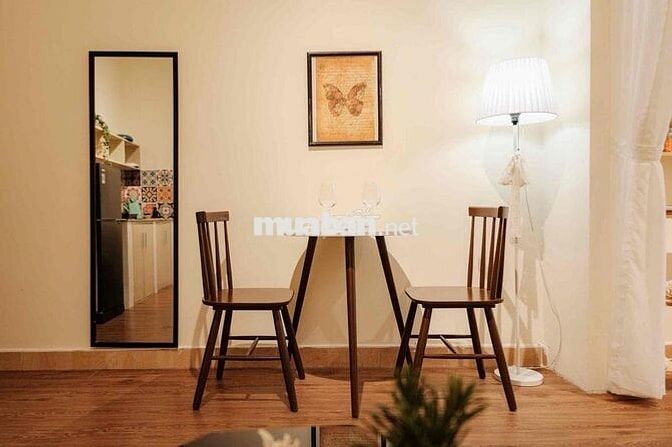 1PN/STUDIO BAN CÔNG QUẬN 1 MÁY GIẶT RIÊNG, TÁCH BẾP, GẦN HỒ CON RÙA