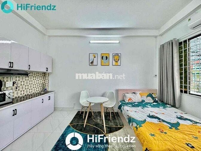 Cho Thuê Studio Balcon 40m2 Máy Giặt Riêng Full NT Ngay ĐH Bách Khoa