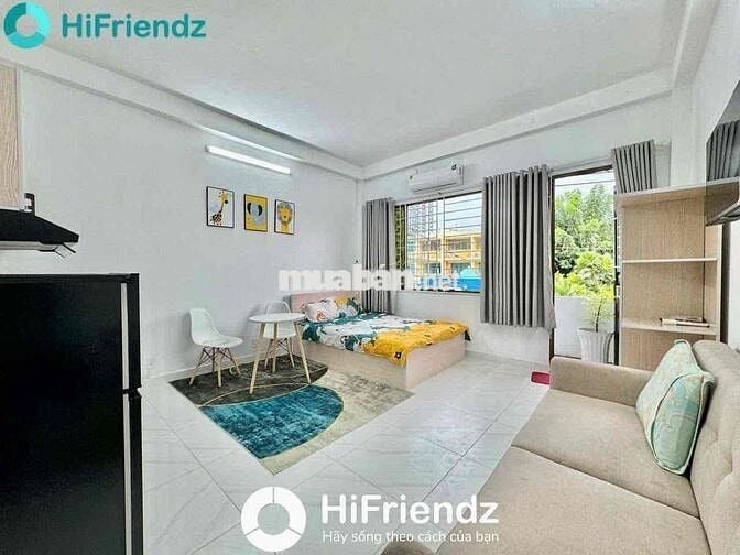 Cho Thuê Studio Balcon 40m2 Máy Giặt Riêng Full NT Ngay ĐH Bách Khoa