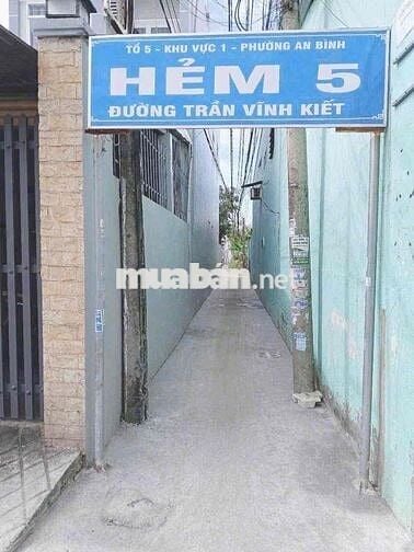 bán nền hẻm 5 trần vĩnh khiết , p an bình cần thơ 580 triệu