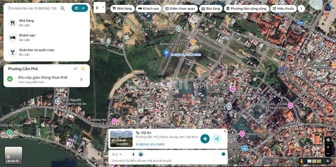 Bán đất mặt tiền Lê Hồng Phong nối dài - khu Lâm Sa, Tư Lễ - Hội An