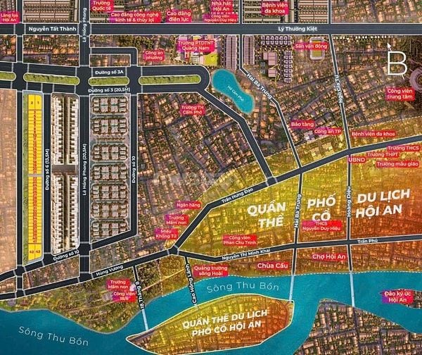 Bán đất mặt tiền Lê Hồng Phong nối dài - khu Lâm Sa, Tư Lễ - Hội An