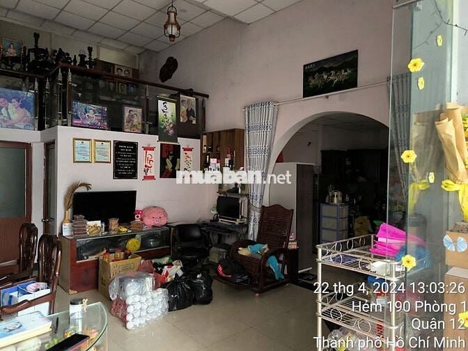 Bán nhà 25m x 16m7, gần QL 22, Trung Mỹ Tây, Quận 12